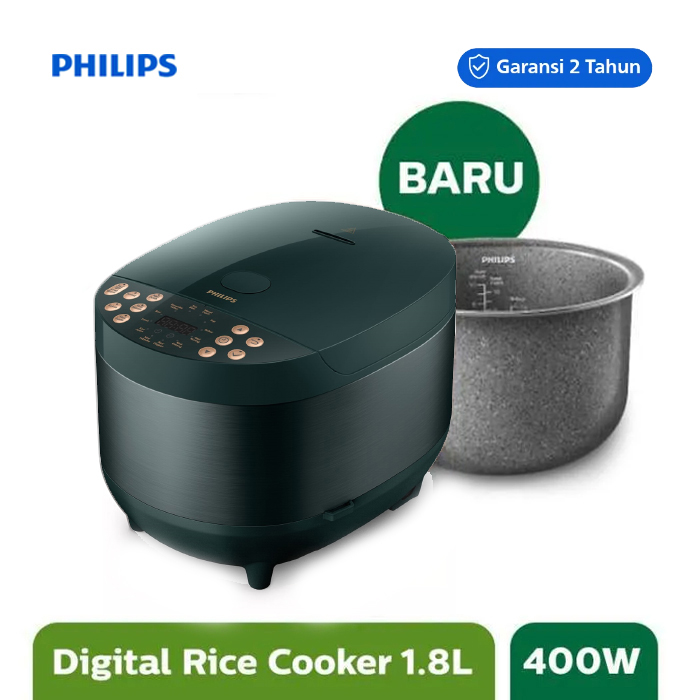 Philips Fuzzy Logic Rice Cooker 1.8 L - HD4515/91 - Dark Forest